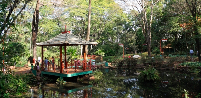 Imagem do Jardim Japonês, em Ribeirão Preto.