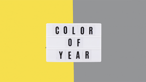 Cores do ano: cinza e amarelo